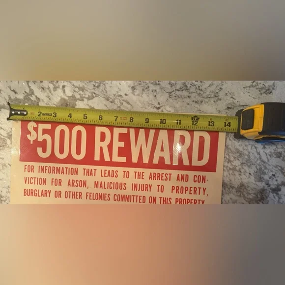 The sign in the image is a Farm Bureau reward sign. Scioto Sign Co. Kenton, Ohio - Picture 8 of 11